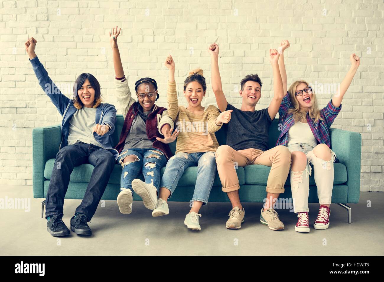 Diversity Students Friends Happiness Concept Stock Photo - Alamy