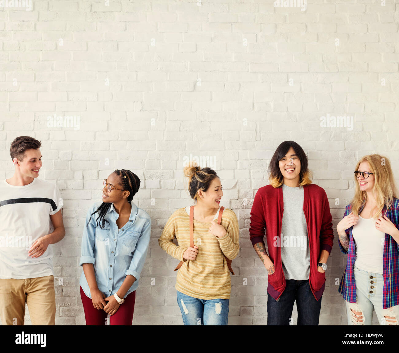 Diversity Students Friends Happiness Concept Stock Photo - Alamy