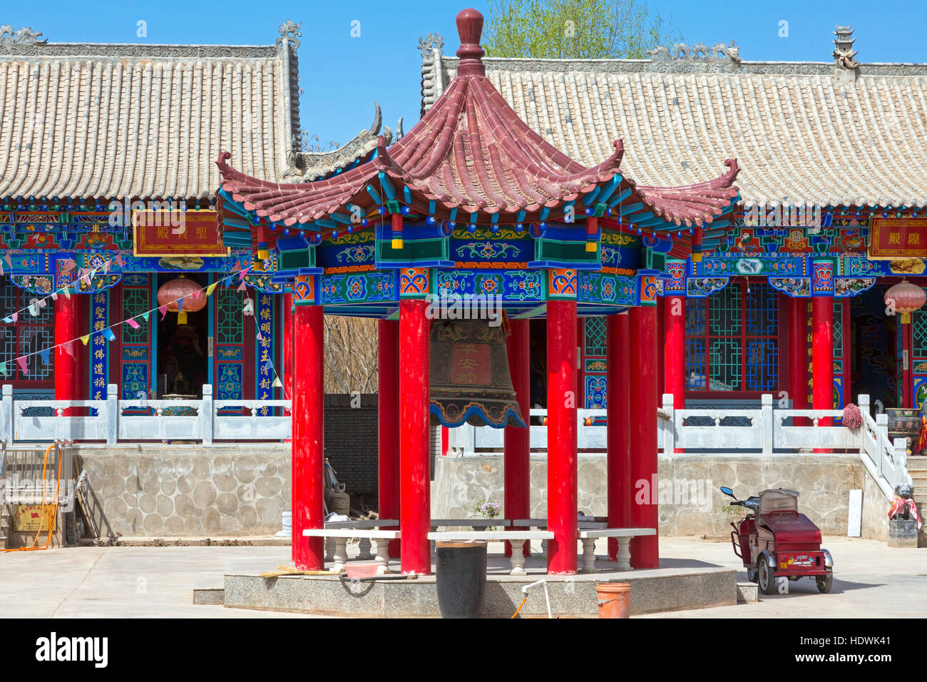 Chinese pagoda at Wuzhong, Ningxia province, China Stock Photo