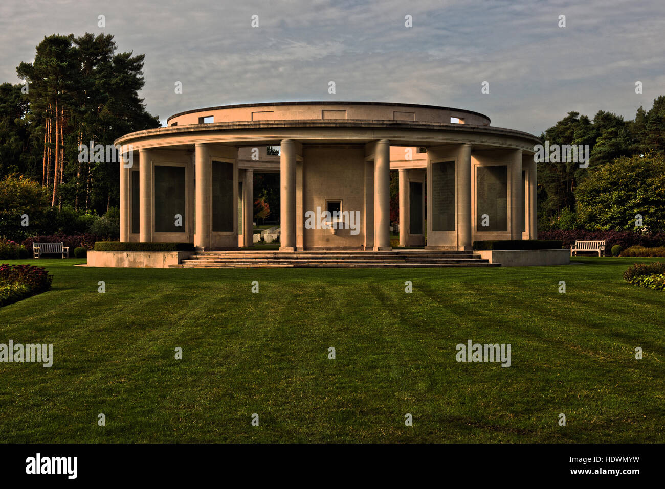 Memorial inside the Brookwood Military Cemetery, Surrey. Image taken in September 2013 Stock Photo