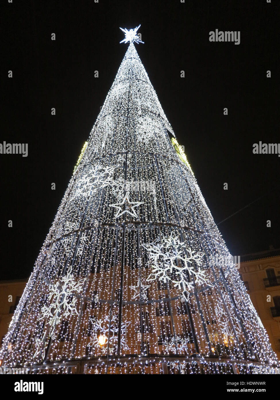 Detail of Christmas Lights in Valencia, Spain Stock Photo Alamy