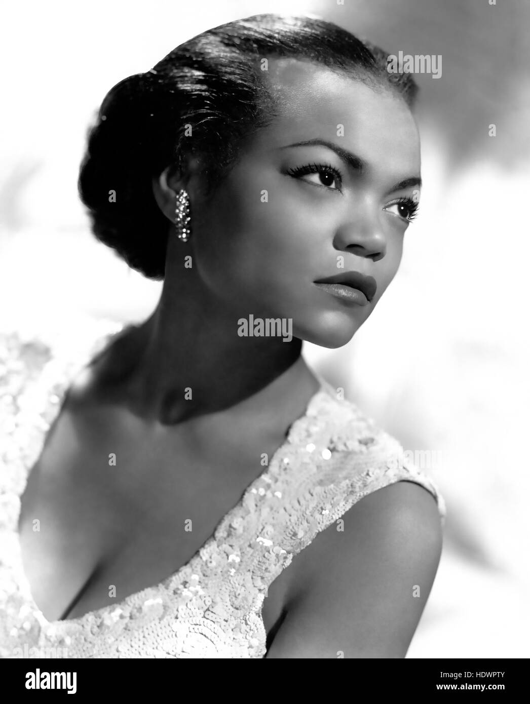 EARTHA KITT (1927-2008) US singer and film actress about 1955 Stock Photo
