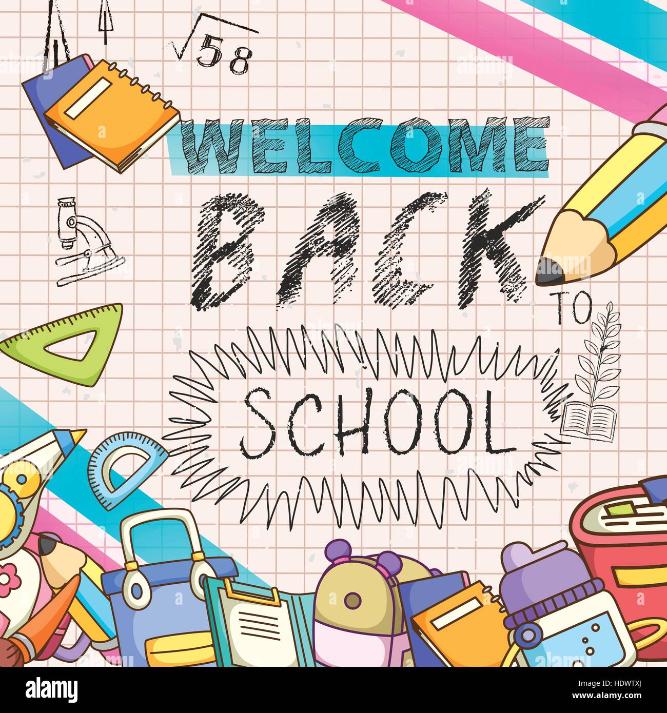 Lovable Welcome Back School Background High Resolution Stock Photography And Images Alamy