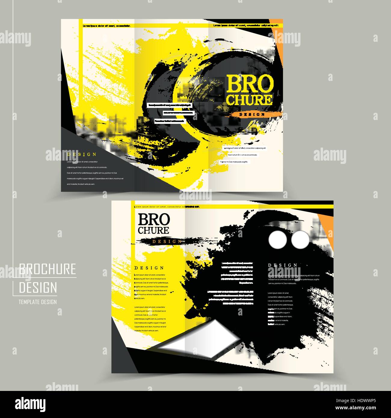 stylish tri fold brochure design in stock photos stylish tri fold