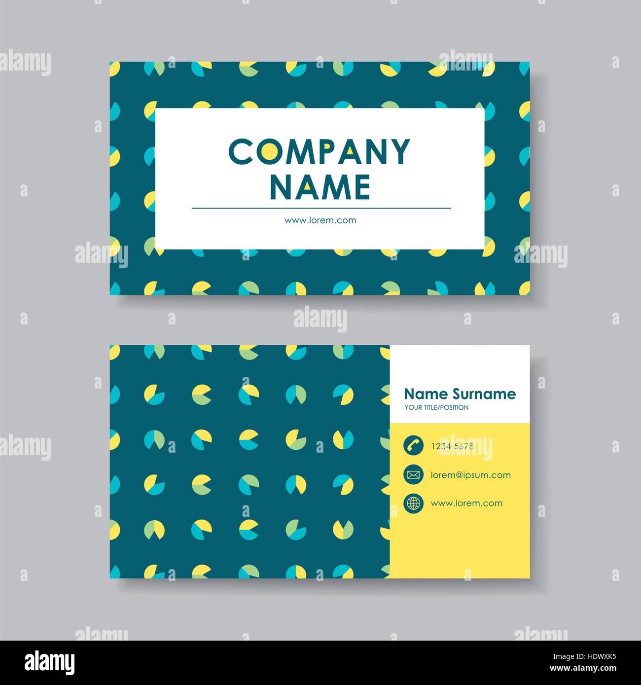 vector abstract creative business card design template of geometry ...