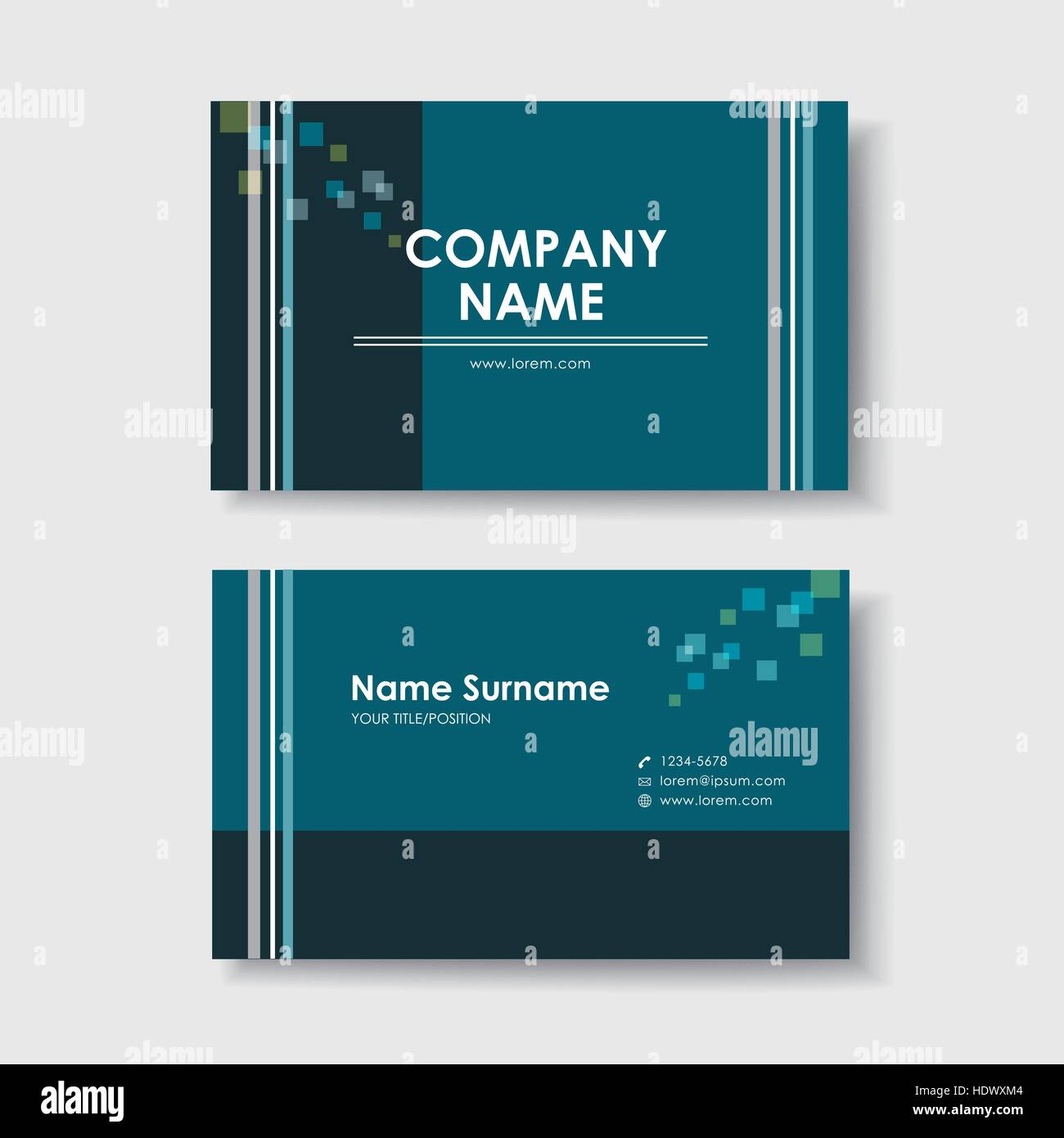 vector abstract creative business card design template of minimalistic ...
