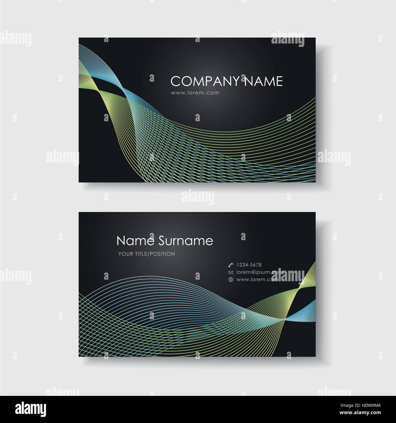 vector abstract creative business card design template Stock Vector ...