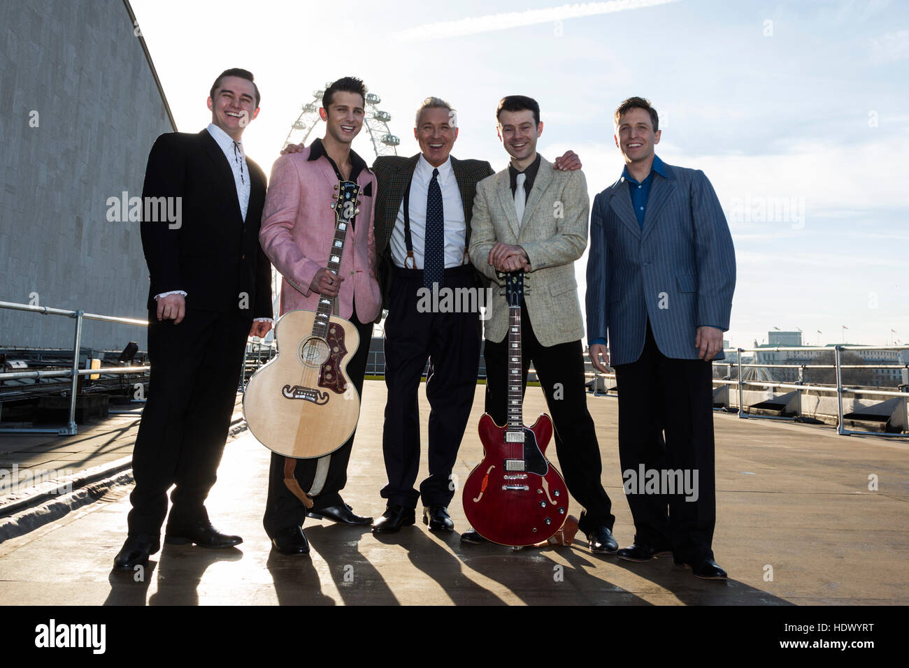 Photocall with Martin Kemp, formerly of Spandau Ballet, who stars in Million Dollar Quartet at the Royal Festival Hall in London until 2 January 2017. Stock Photo
