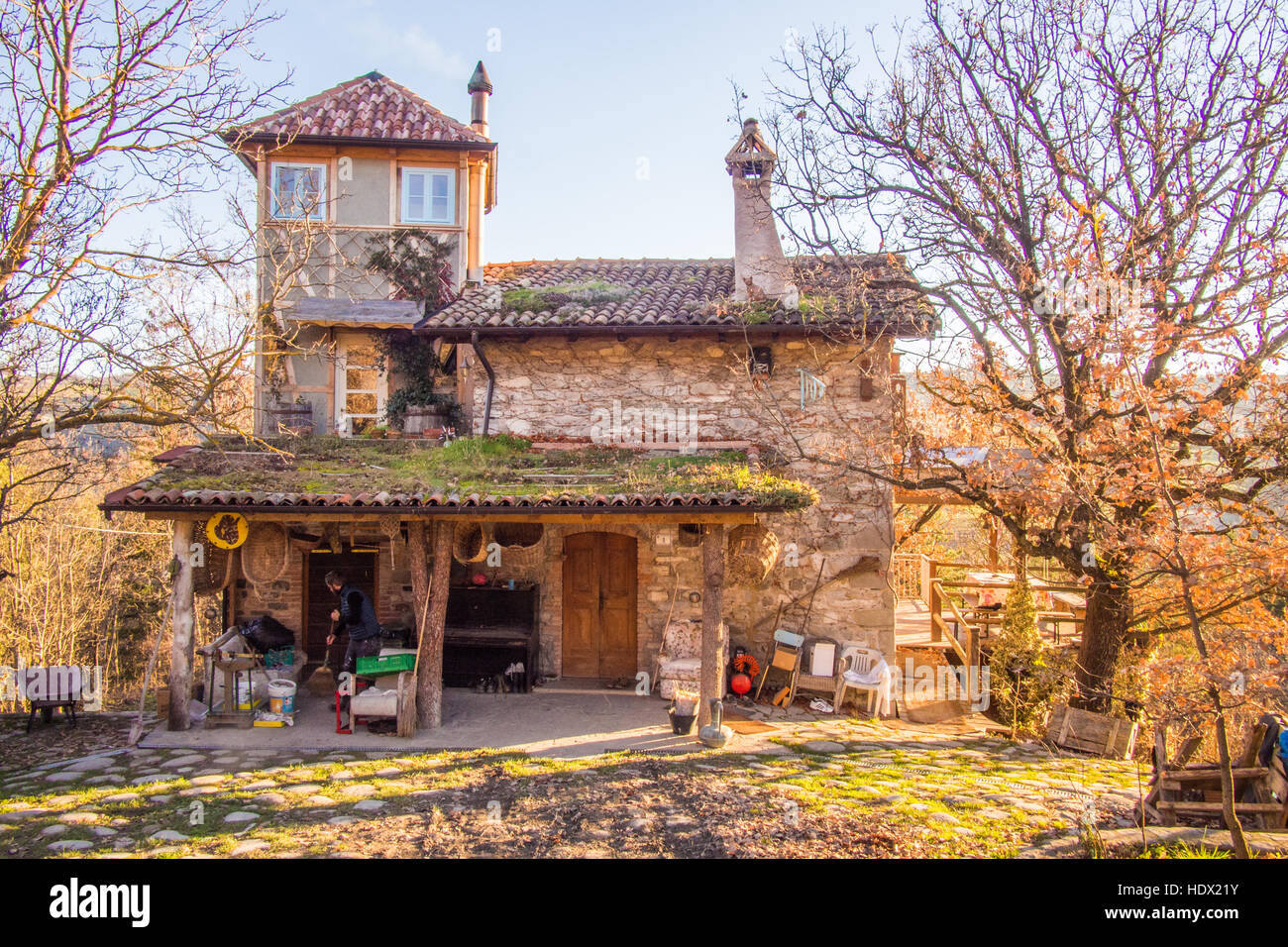 Farmhouse in Villa Minozzo, Reggio Emilia province, Emila Romagna region, Italy. Stock Photo