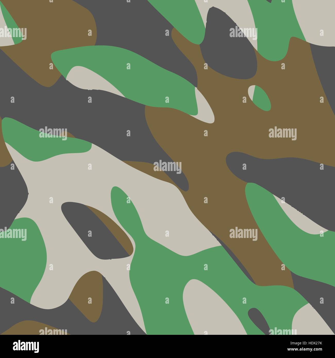 Vector seamless four-color camouflage pattern Stock Vector