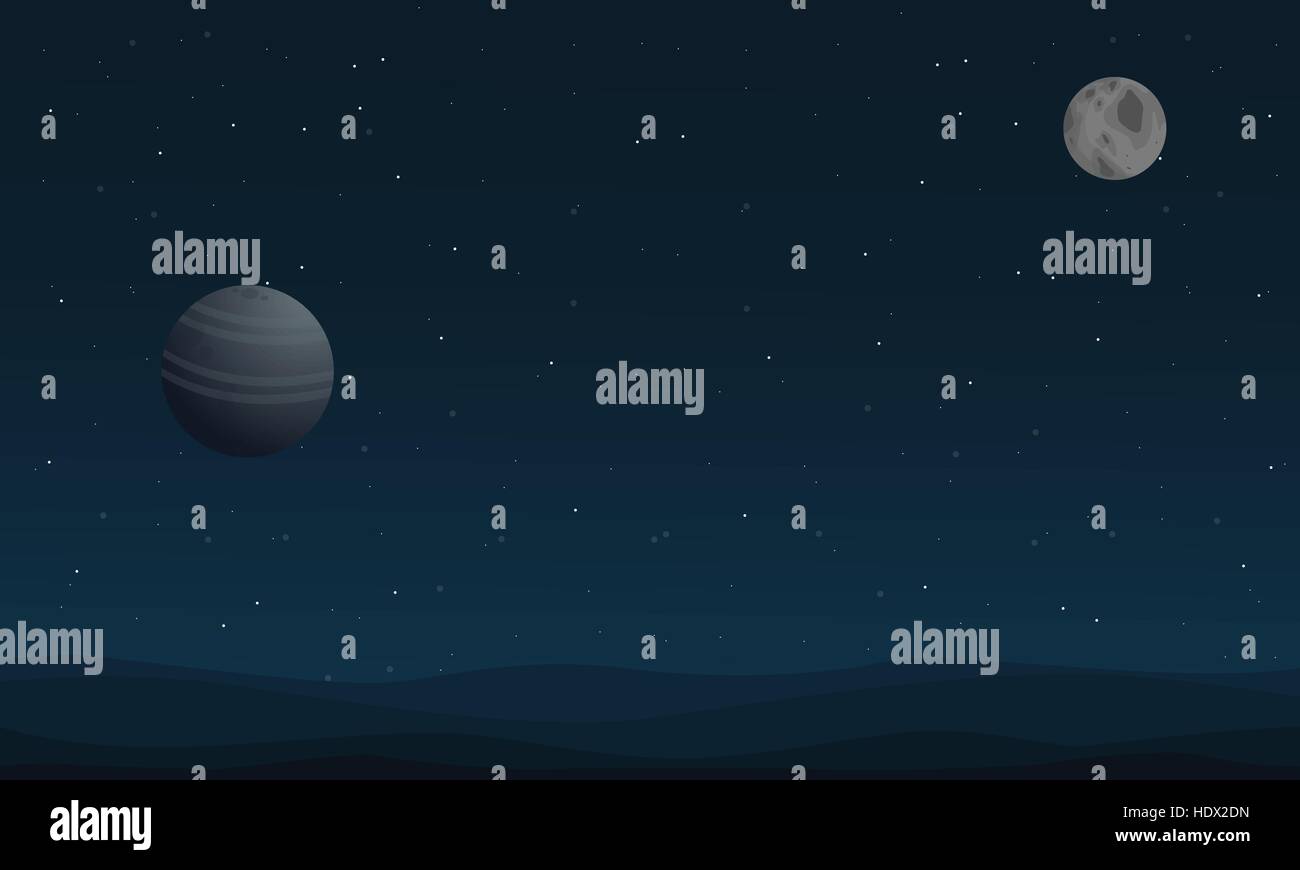 Vector art of planet outer space Stock Vector Image & Art - Alamy