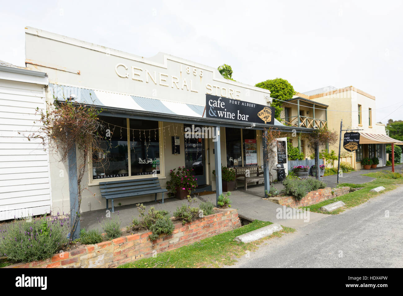 Café & Wine bar inside an old General Store, built 1856, Port Albert