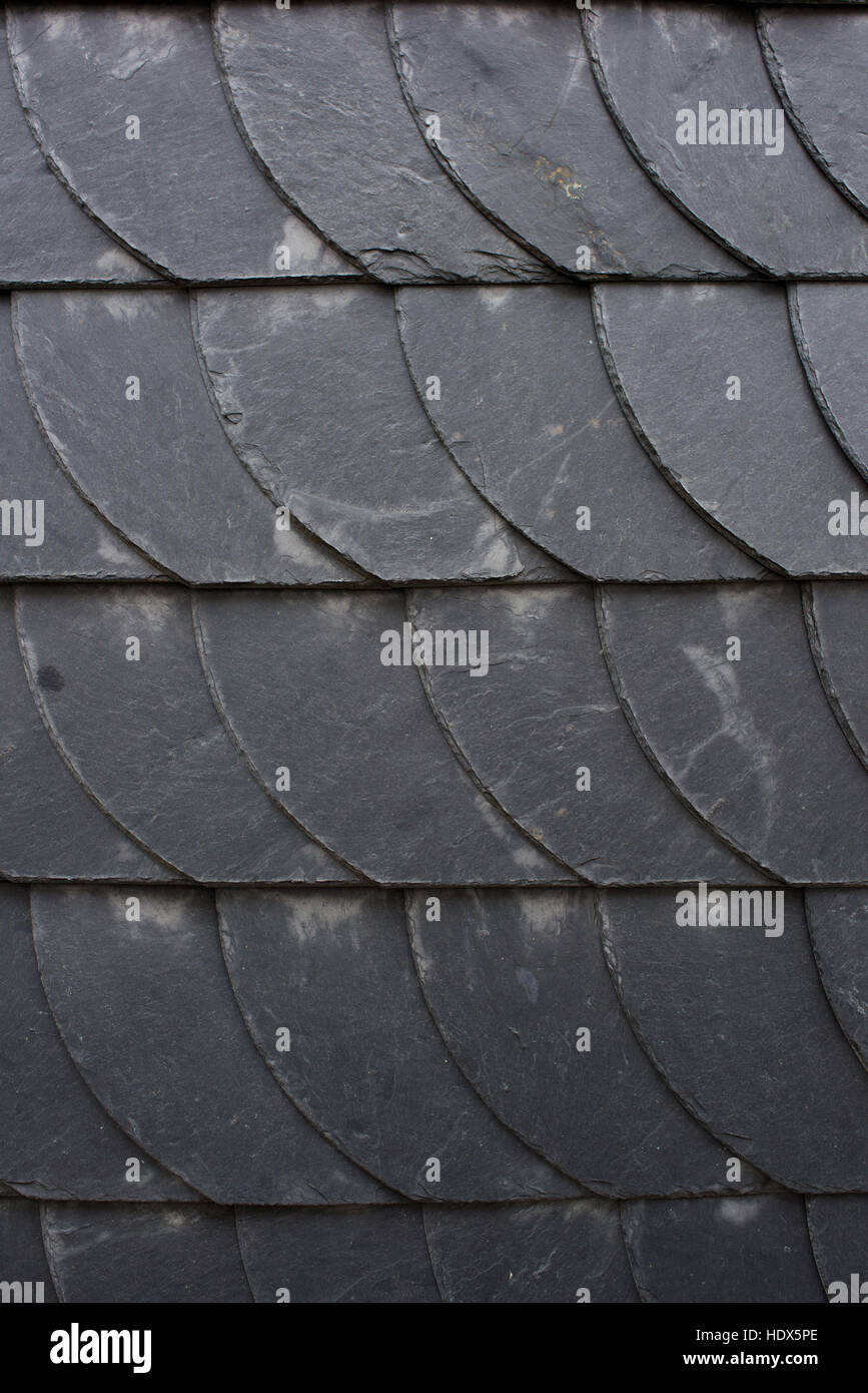 Slate tiles wall in ancient city Stock Photo Alamy