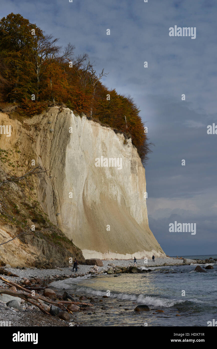 Wissower Klinken, Wissower Ufer, Kreidefelsen, Jasmund, Ruegen, Mecklenburg-Vorpommern, Deutschland Stock Photo