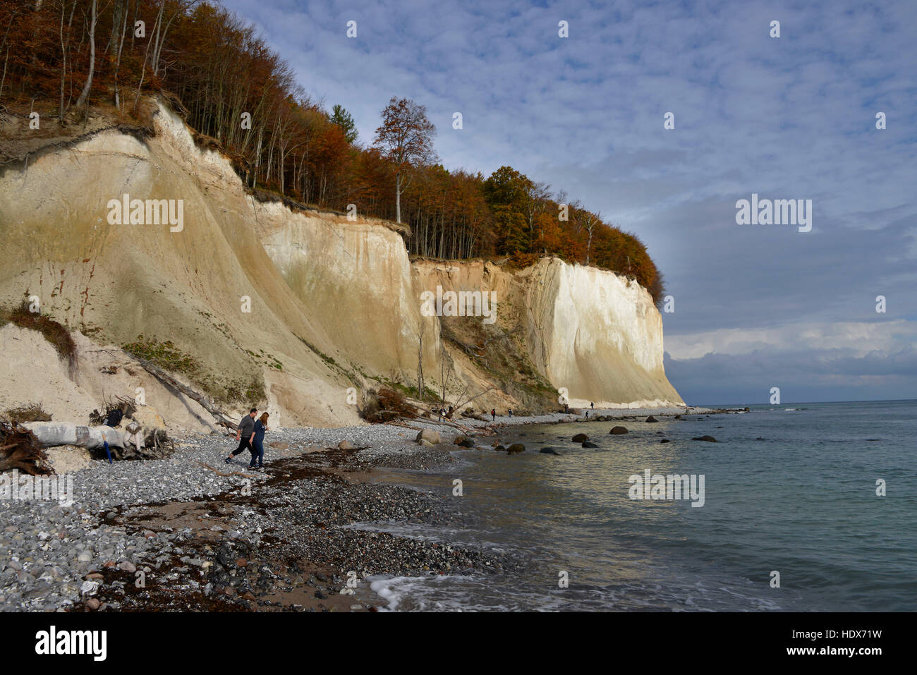 Wissower Klinken, Wissower Ufer, Kreidefelsen, Jasmund, Ruegen, Mecklenburg-Vorpommern, Deutschland Stock Photo