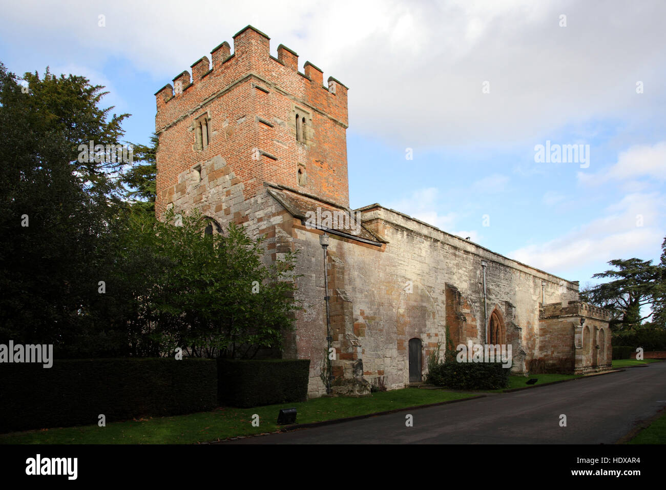 Wrens Cathedral, the Church of St Leonard, now a cathedral of the Communion of Evangelical and Episcopal churches, Wroxall Manor Stock Photo