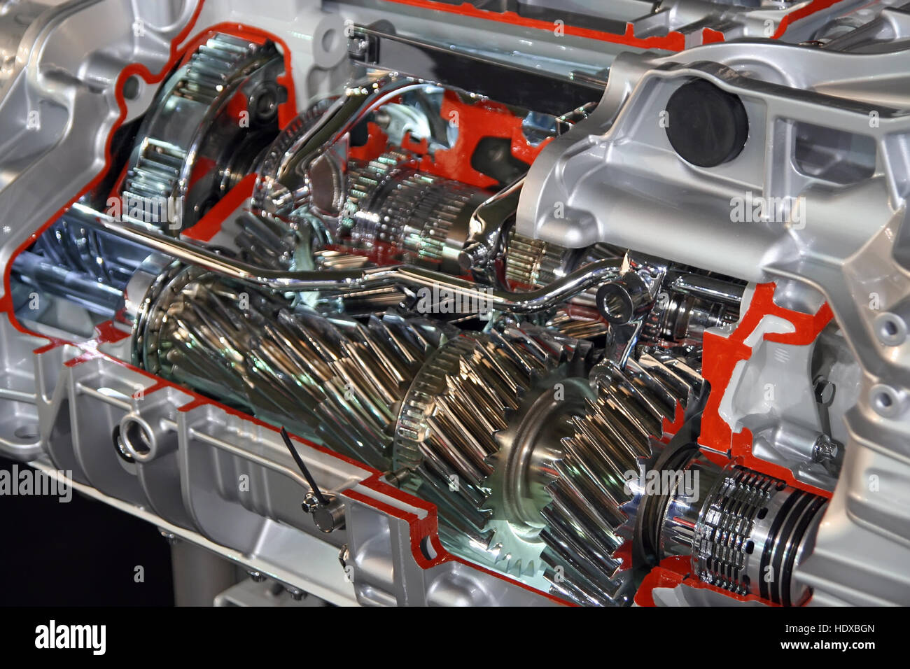 Automobile gearbox part. Car engine part. Automobile mechanics Stock