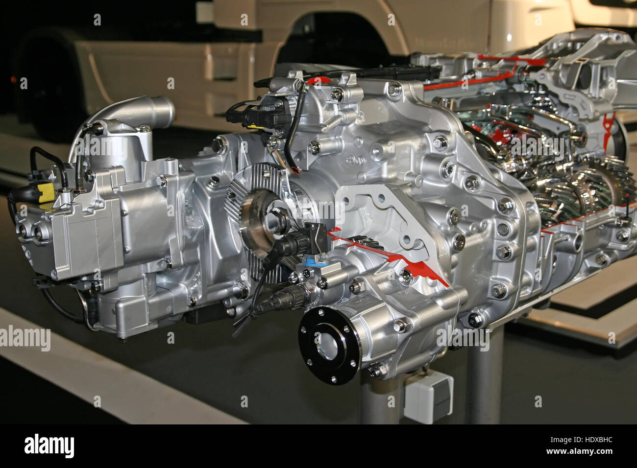 Automobile gearbox part. Car engine part. Automobile mechanics Stock