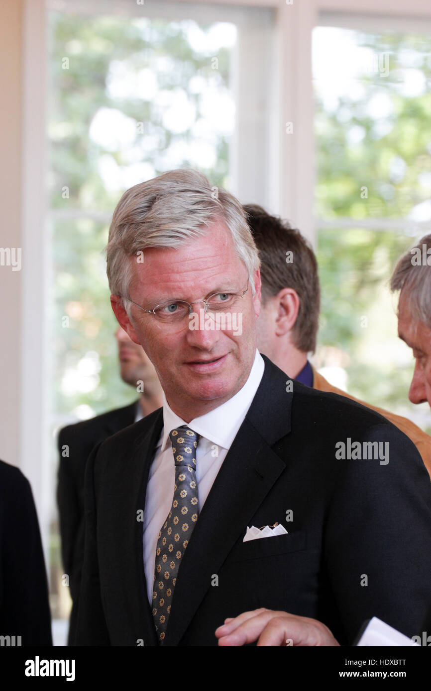 King Philippe and Queen Mathilde of Belgium meet President Joachim