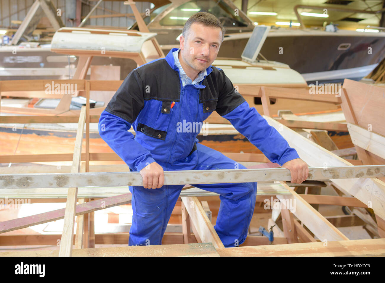 making a boat Stock Photo Alamy