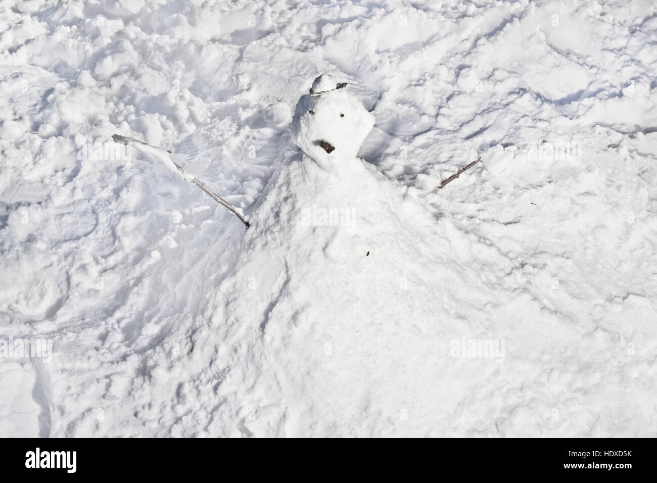 Funny snowman Stock Photo