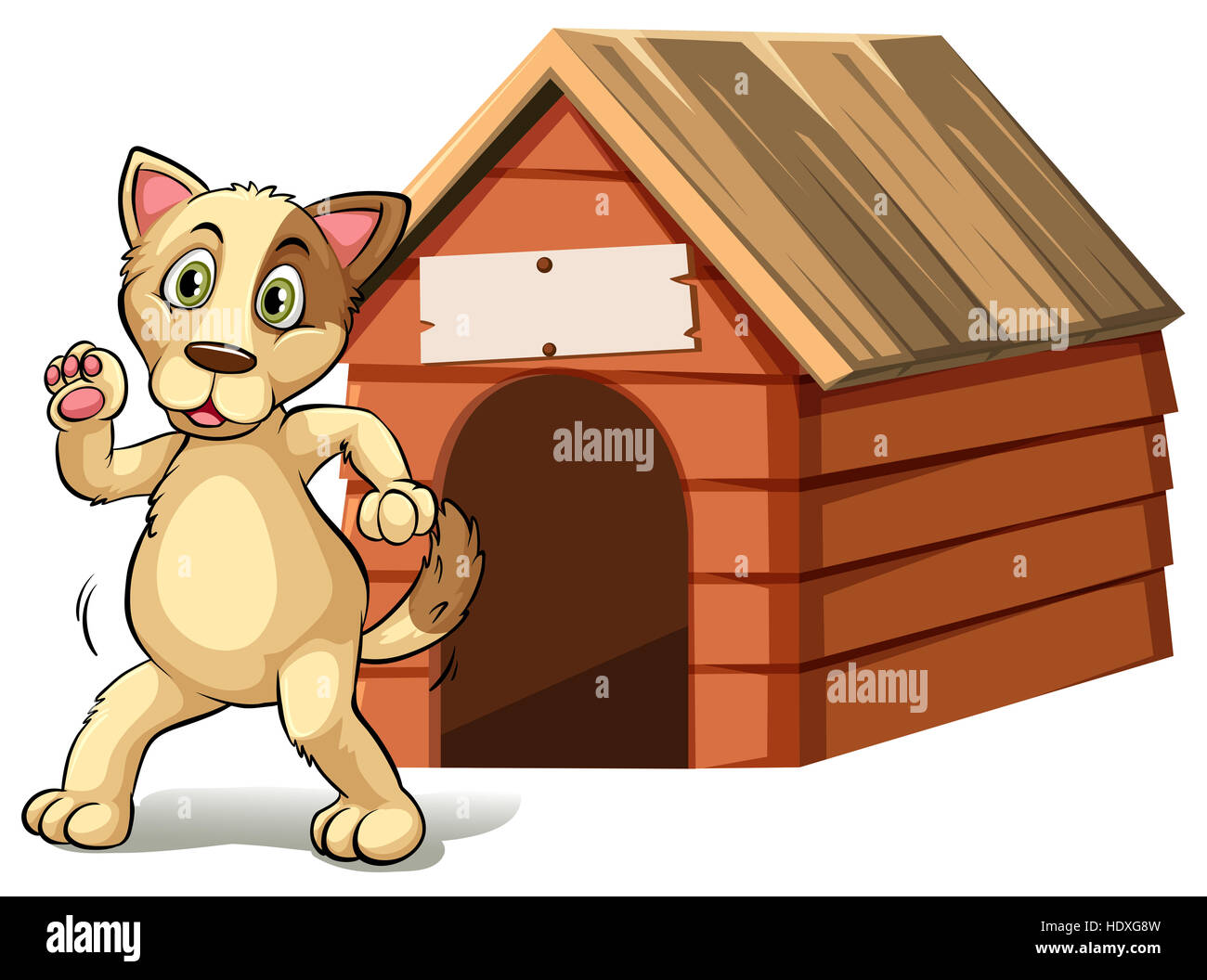 cartoon dog houses clipart urban