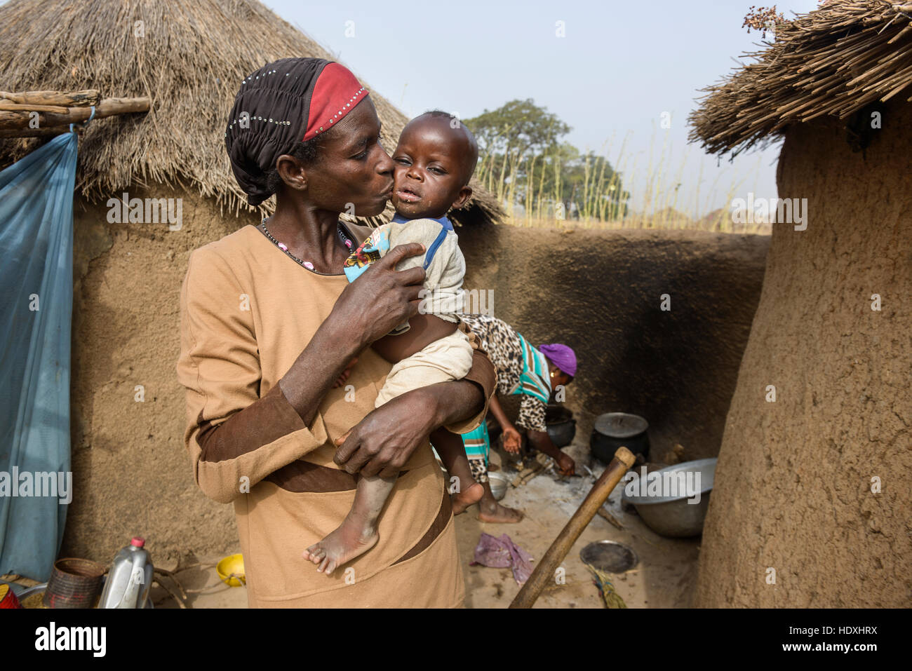 Village life of Northern Togo Stock Photo