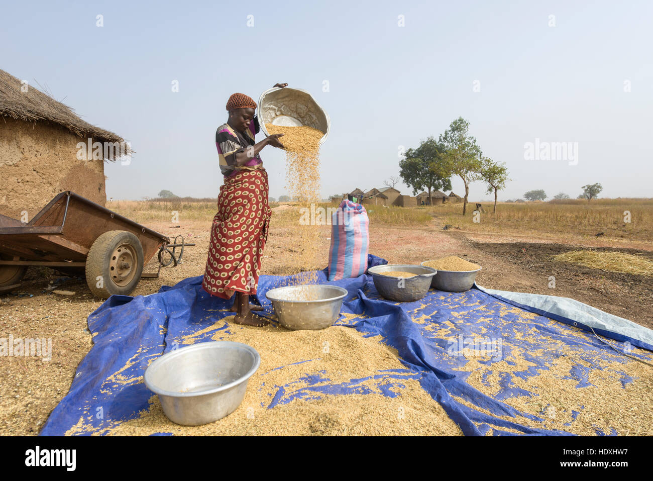 Village life of Northern Togo Stock Photo