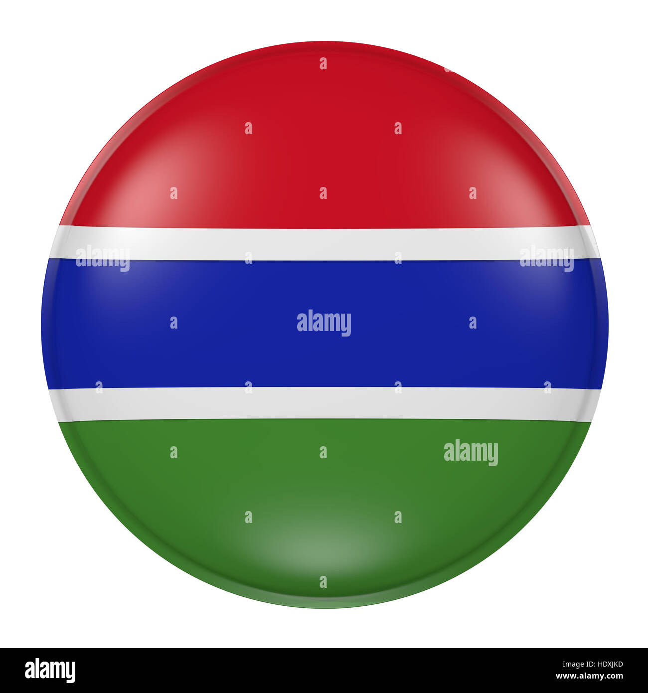 3d rendering of a Gambia flag on a button Stock Photo - Alamy