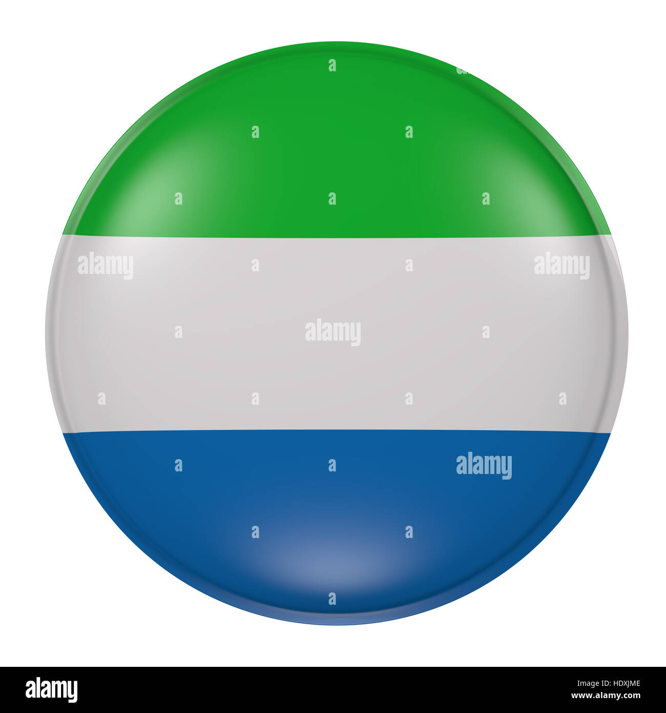 3d rendering of a Sierra Leone flag on a button Stock Photo - Alamy