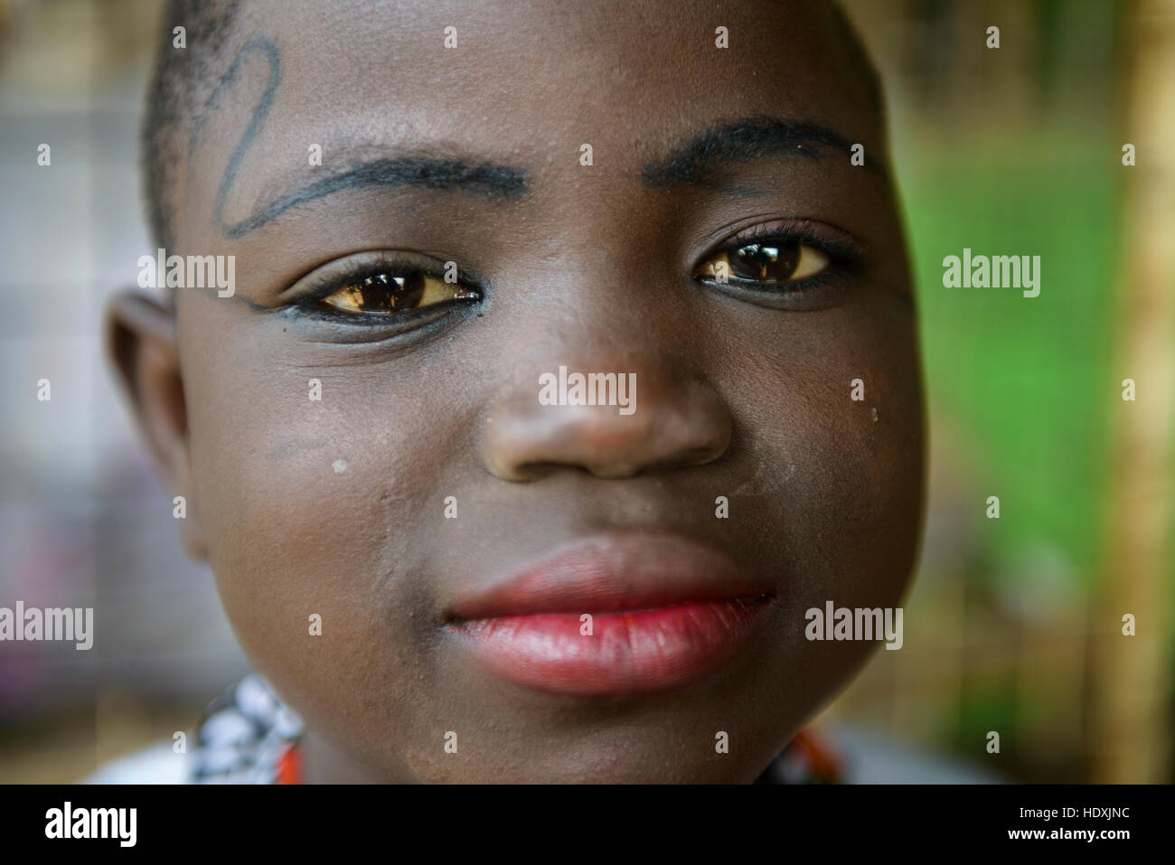 Close up girls serious face hi-res stock photography and images - Alamy