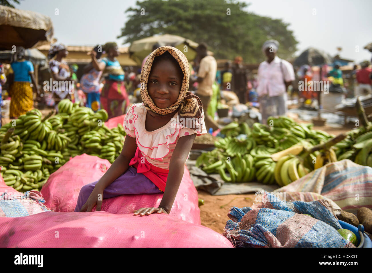 Village markets in northern Cote D'Ivoire (Ivory Coast Stock Photo Alamy