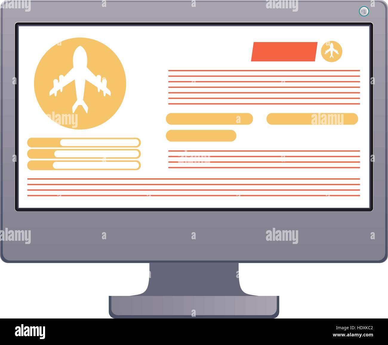 Computer and travel ecommerce design Stock Vector Image & Art - Alamy