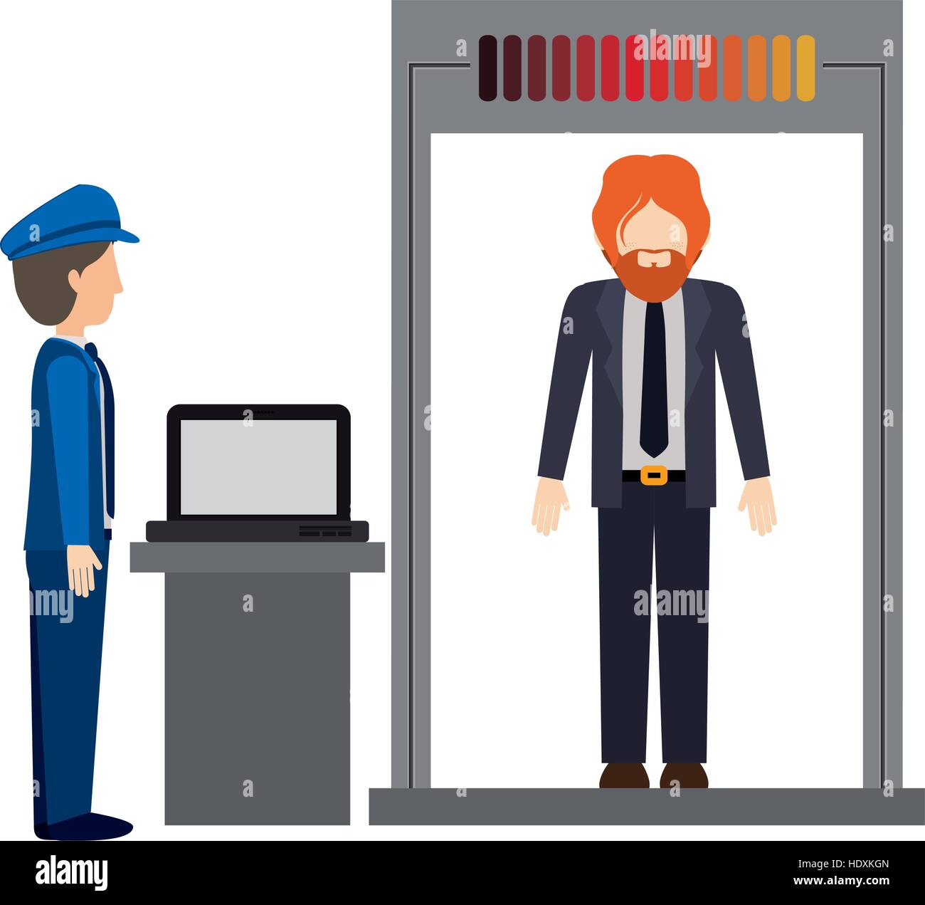 airport security checkpoint clipart