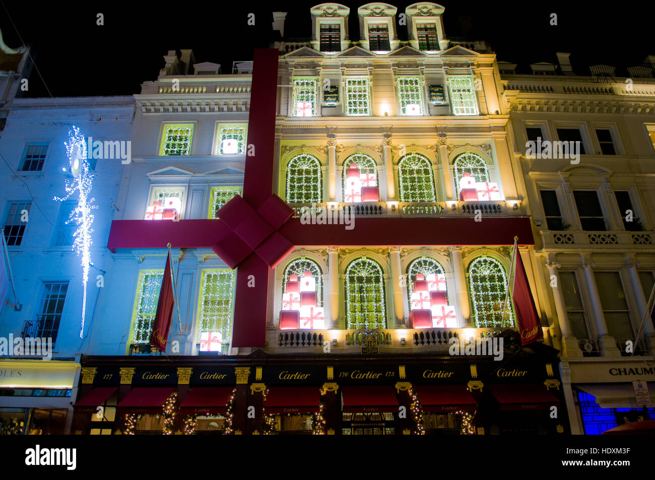 Oxford street christmas lights 2016 hires stock photography and images