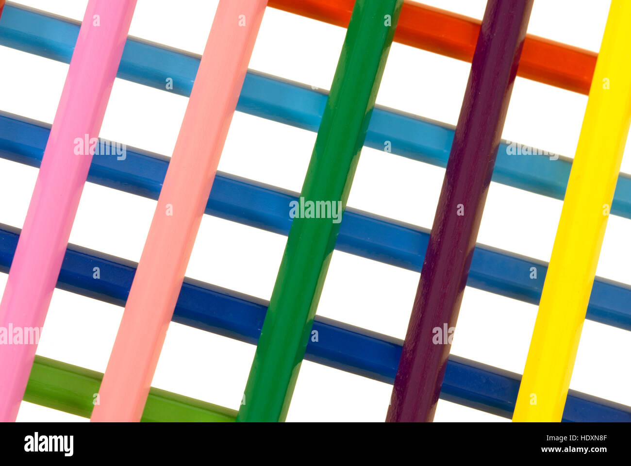 Coloured crayons Stock Photo