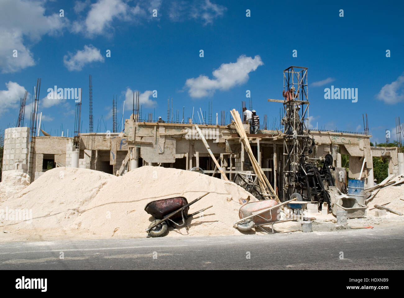 Construction site, Punta Cana, Dominican Republic, Central America