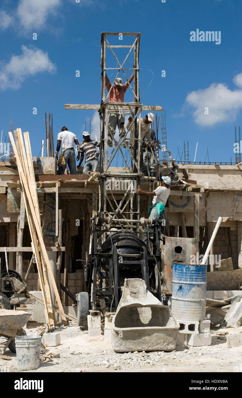Construction site, Punta Cana, Dominican Republic, Central America
