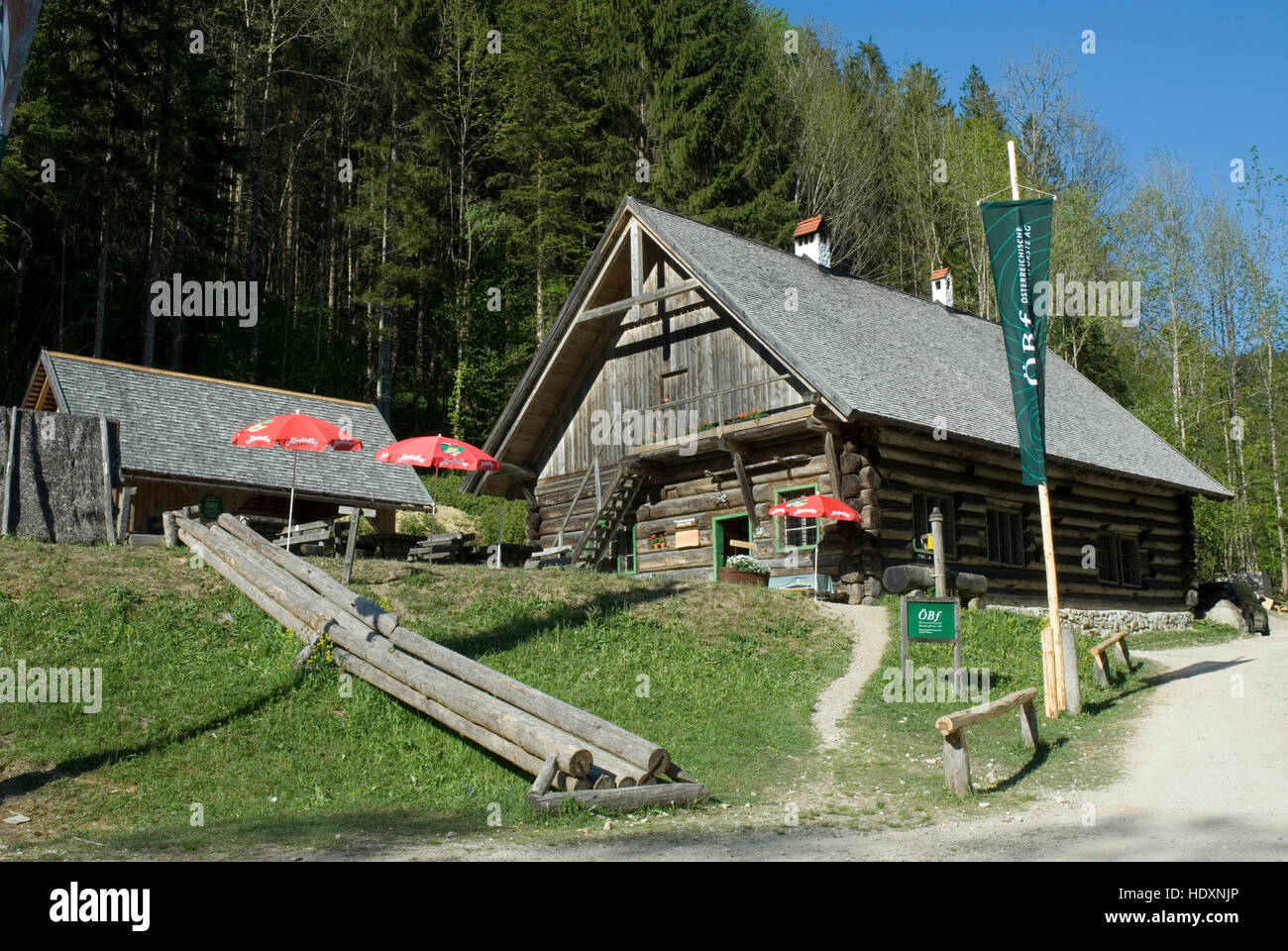 Grosse Klause, cabin, Kalkalpen National Park, Upper Austria, Europe Stock Photo