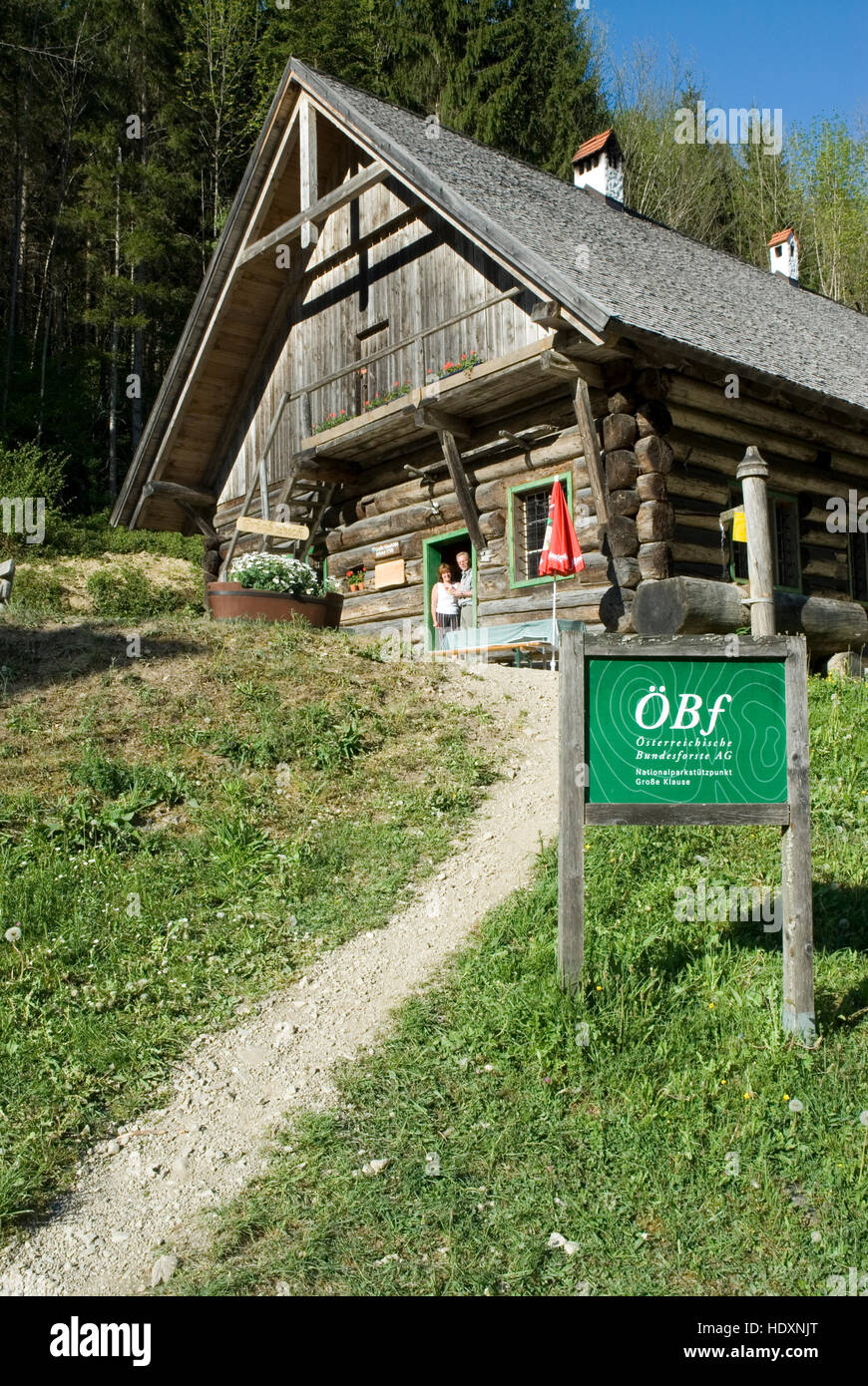 Grosse Klause, cabin, Kalkalpen National Park, Upper Austria, Europe Stock Photo