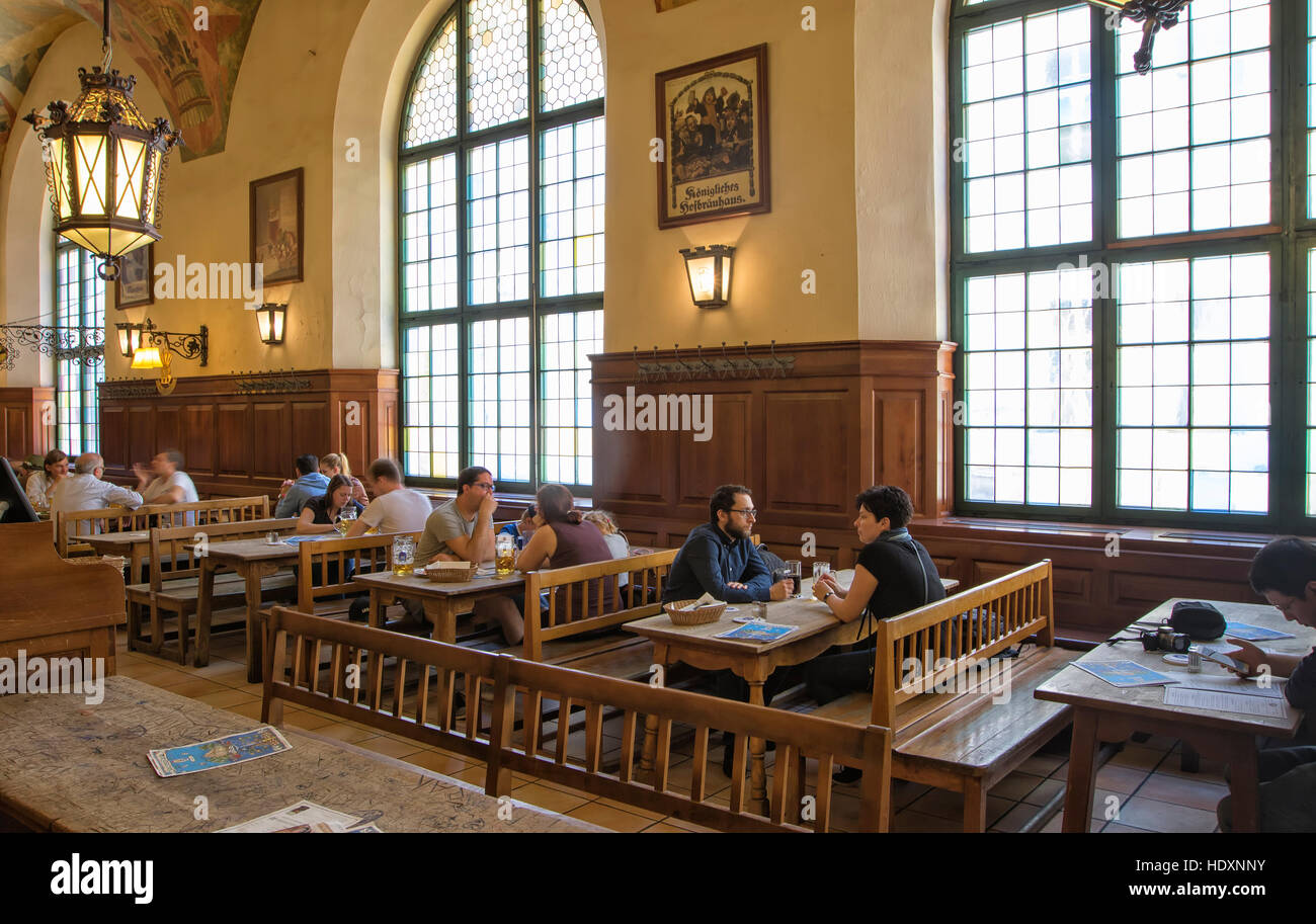 Hofbraeuhaus beer house, Munich Stock Photo Alamy