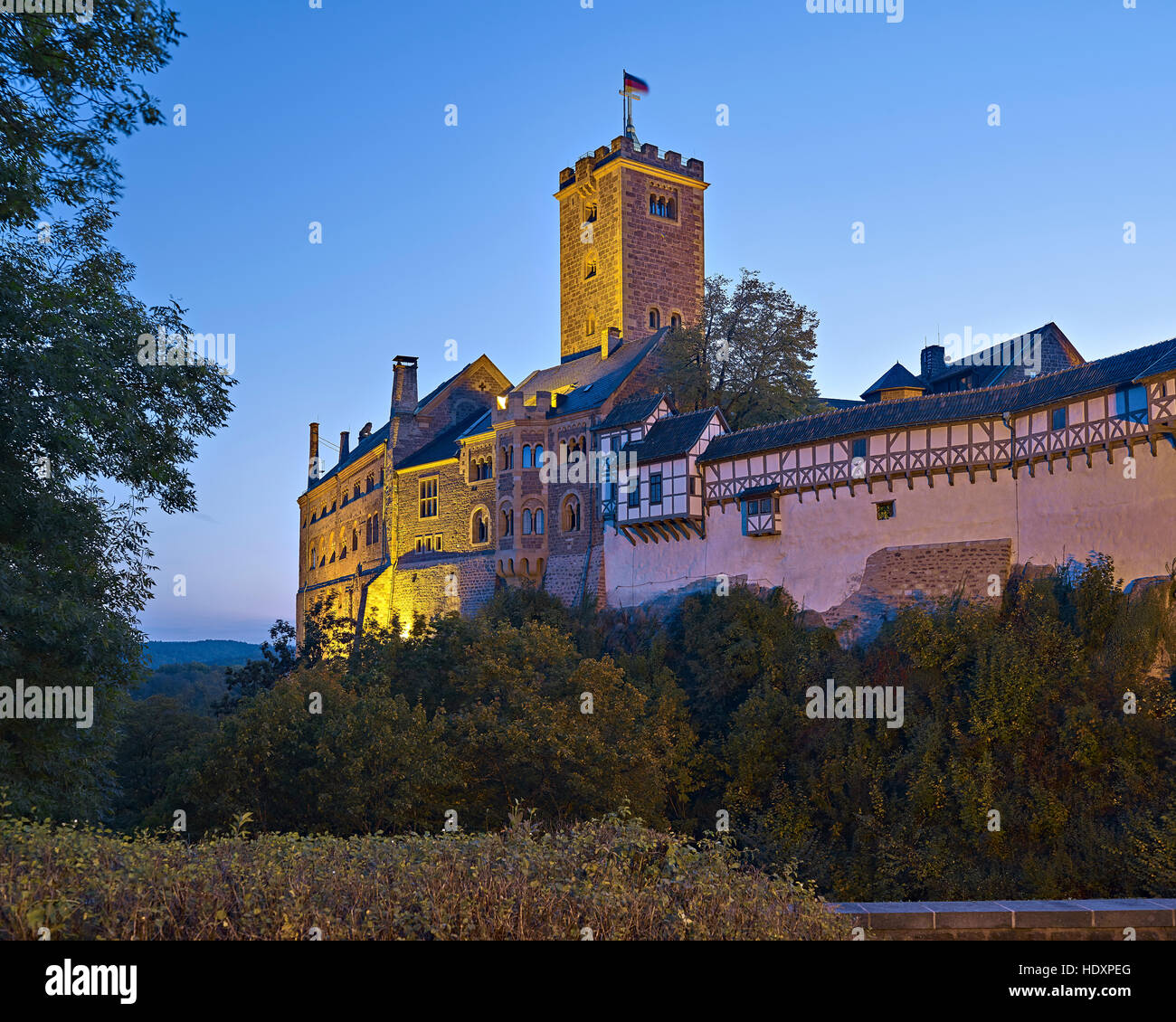 Wartburg near Eisenach, Thuringia, Germany Stock Photo