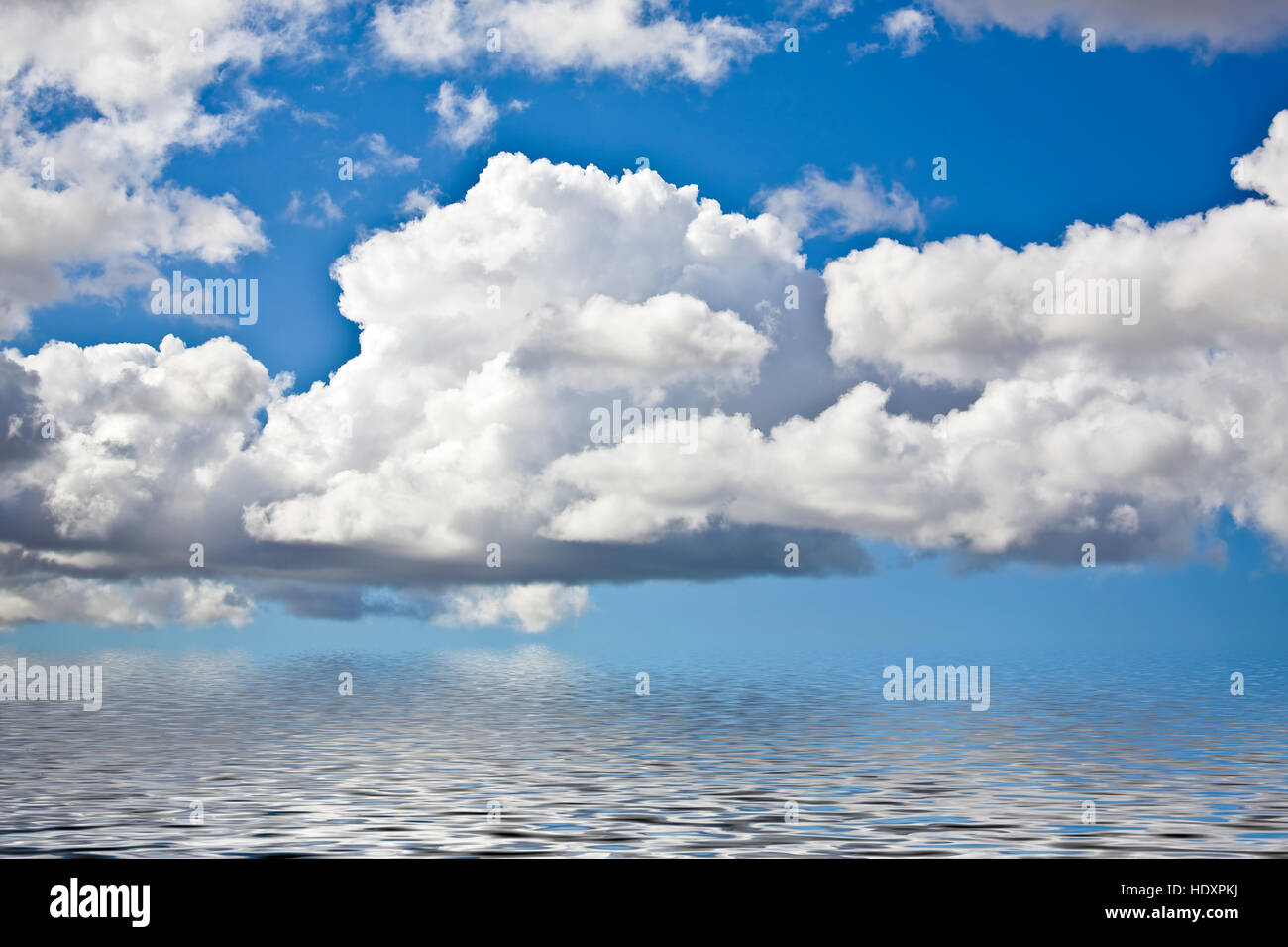White and gray clouds in blue sky Stock Photo Alamy