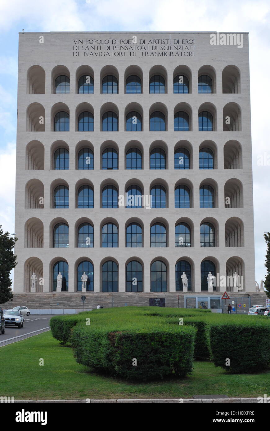 Palazzo della Civilta Italiana (Colosseo Quadrato), EUR, Rome, Italy Stock  Photo - Alamy