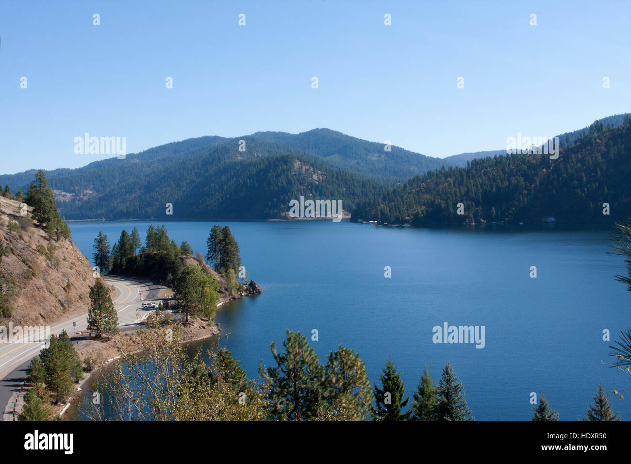 Beautiful Coeur d'Alene Lake in North Idaho Stock Photo Alamy