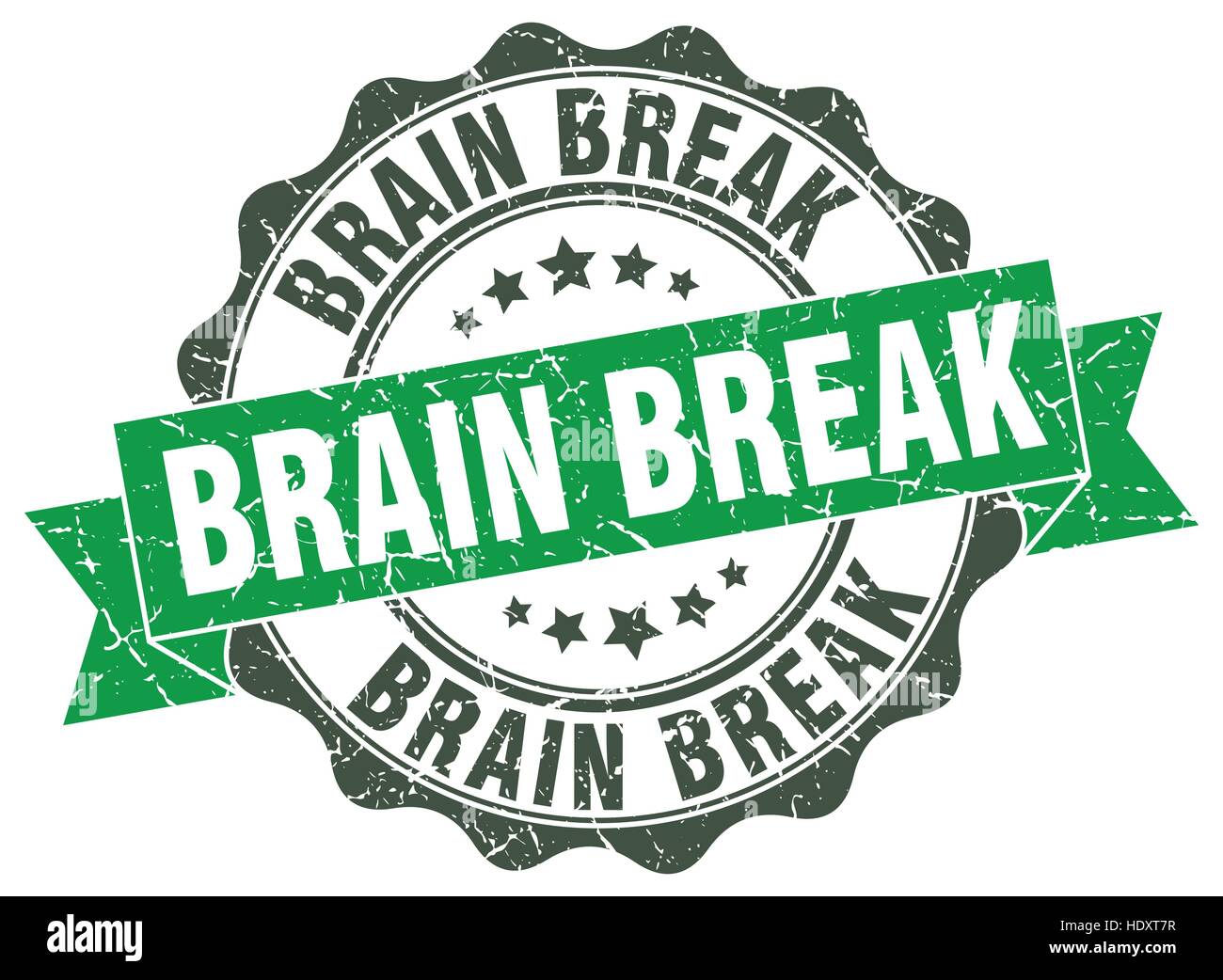 brain break stamp. sign. seal Stock Vector Image & Art - Alamy