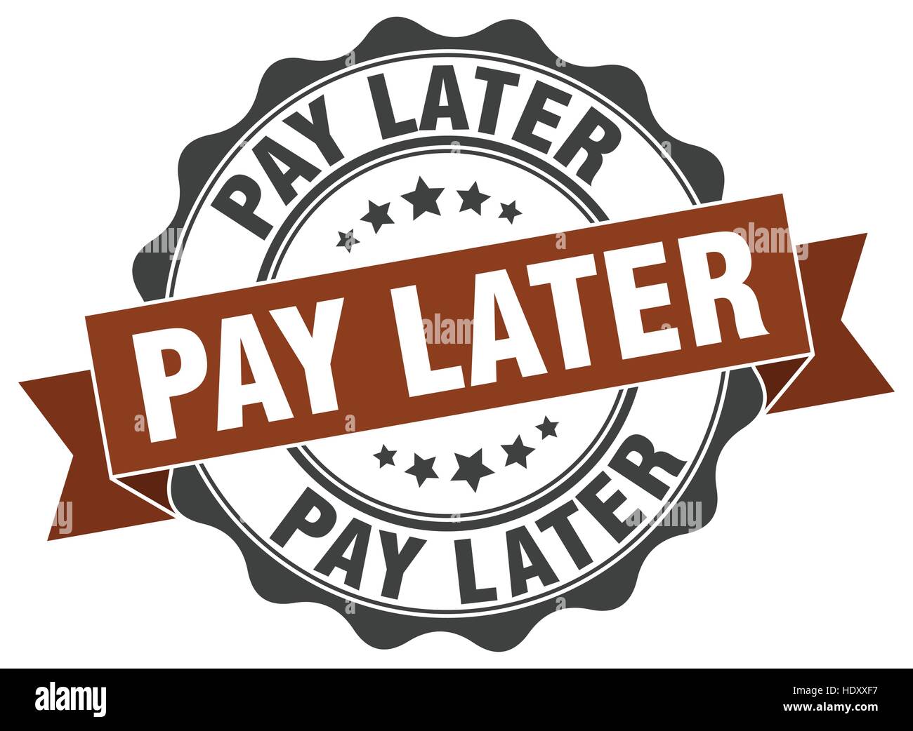 pay later stamp. sign. seal Stock Vector Image & Art Alamy