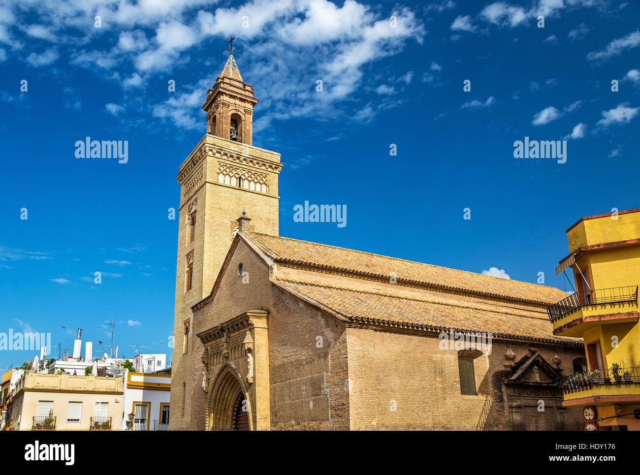 San Marcos Church in Seville, Spain Stock Photo