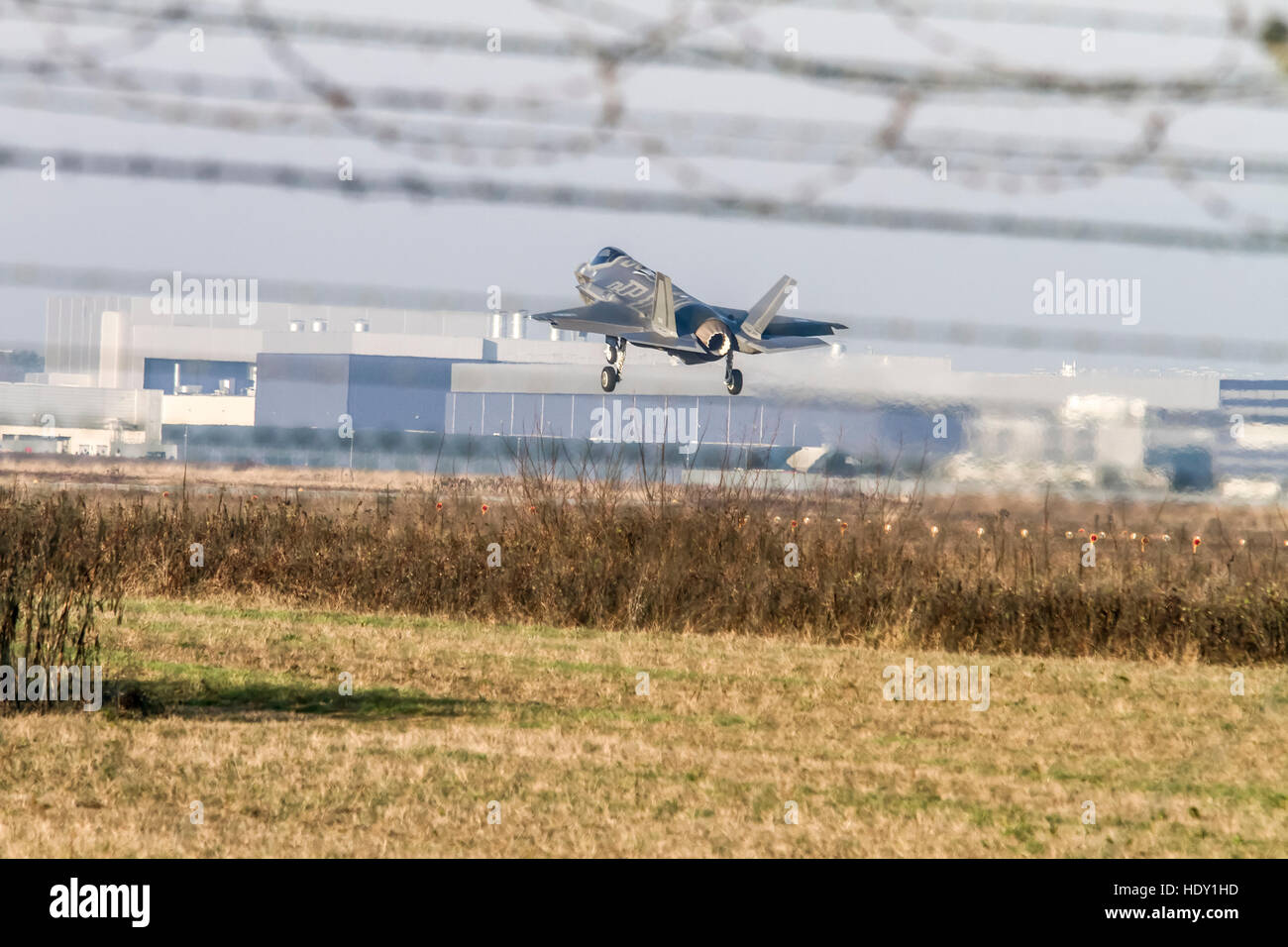 Israeli Air Force Lockheed Martin F-35 (Adir) Land in Italy for refueling (December 8 2016) Stock Photo