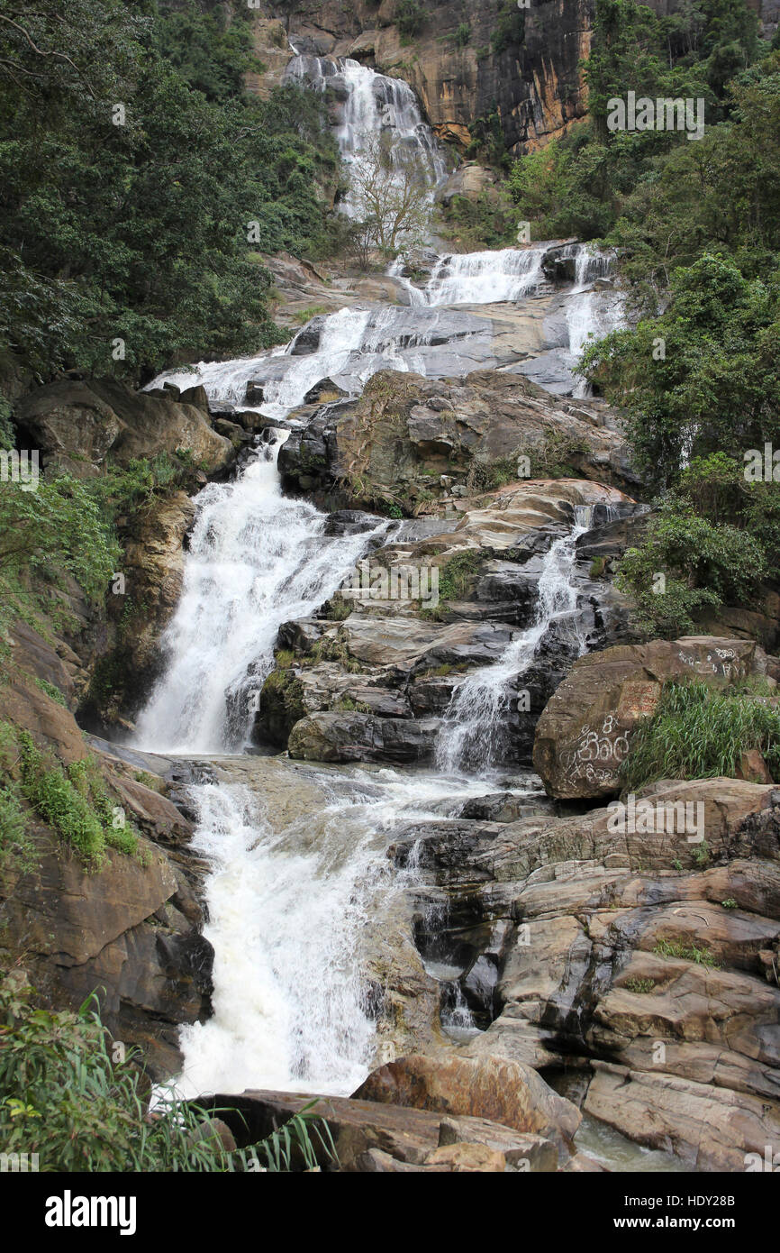 Ravana Ella Waterfall, Sri Lanka Stock Photo